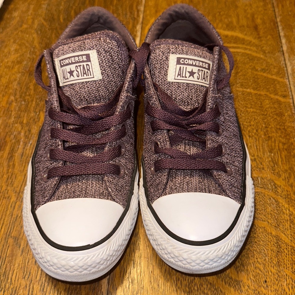 Converse Chuck Taylor Madison Purple Tweed Low Top Sneakers. Sz 7